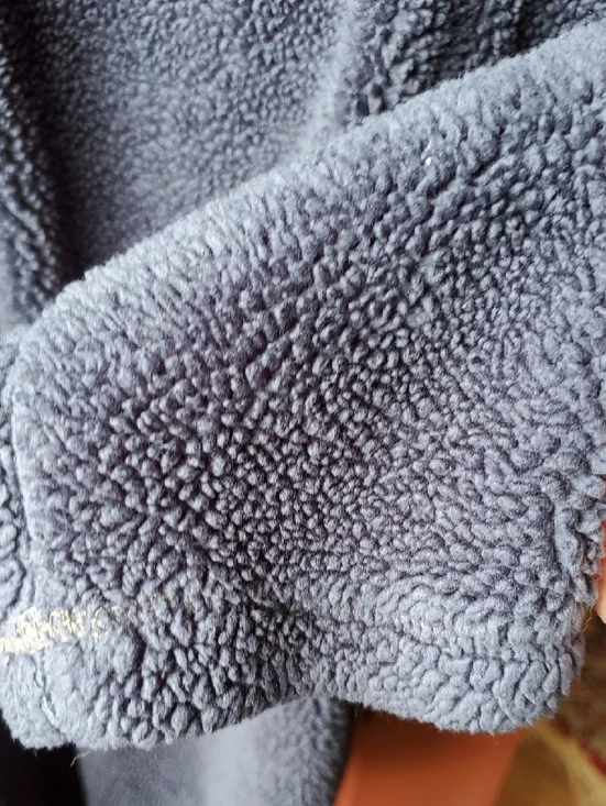 True Grit Men’s Navy Sherpa Zip Pullover - Picture 10 of 12